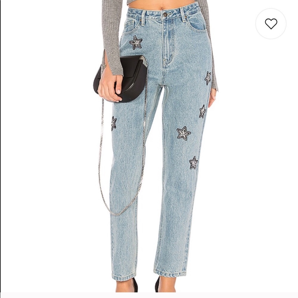 NWT MINK PINK STAR STUDDED JEANS